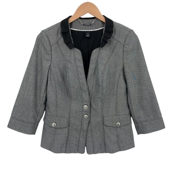 White House Black Market Tailored Jacket Blazer Lined Button Front Size Small - Picture 2 of 9